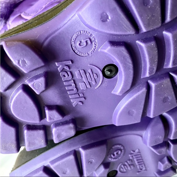 Kamik•NWOT•5•Waterproof•Insulated• Purple Fur Sugarplum Boots w/ Velcro Closure - Picture 14 of 16